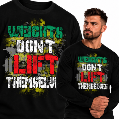 LONGSLEEVE NA SIŁOWNIĘ  WEIGHTS